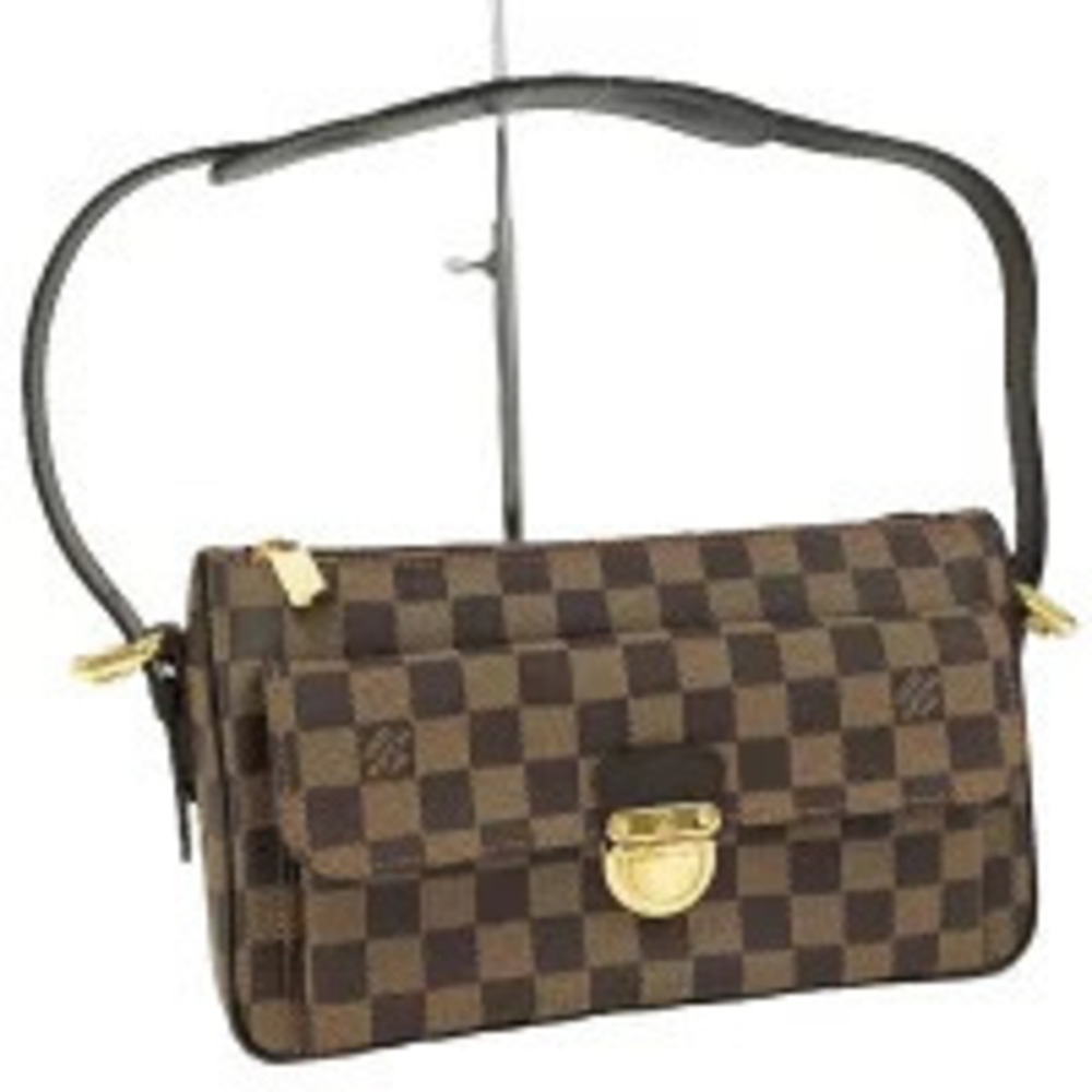 LOUIS VUITTON Ravello Shoulder Bag Damier Ebene Brown